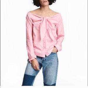 Bow wrap long sleeve blouse